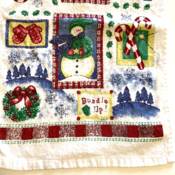 Festive Christmas Kitchen Bathroom Hand Guest Towels Tea Towel Linens - Picture 10 of 11